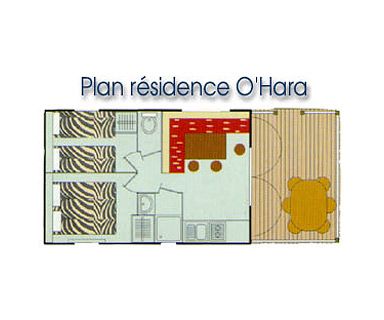 Plan Residenz O'Hara 4 Personen
